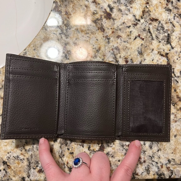 Nike Bags Nike Genuine Leather Trifold Wallet Mens Poshmark